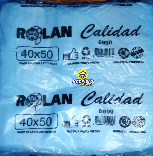 Bolsa Camiseta 40X50 Rolan Funda Azul